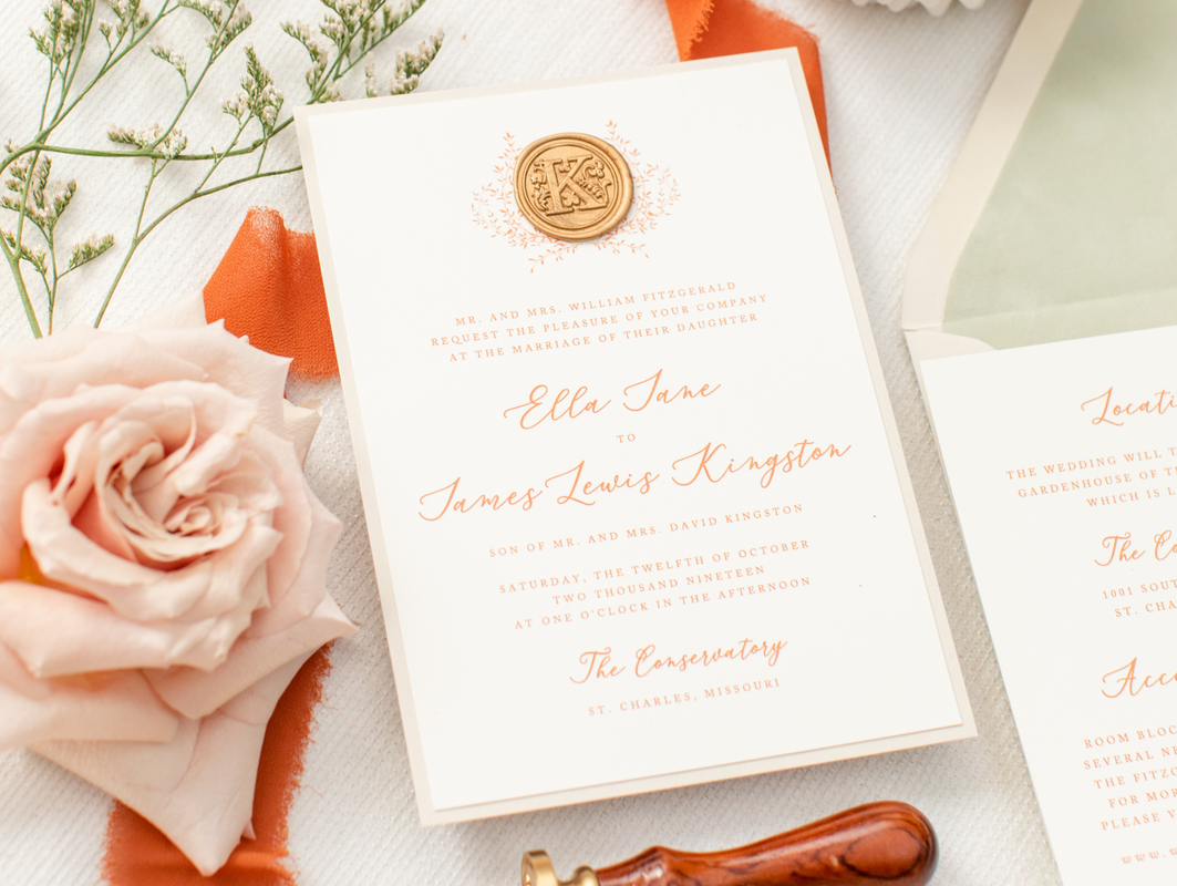 Shimmer / Matte Envelope Liners For Rectangular Wedding