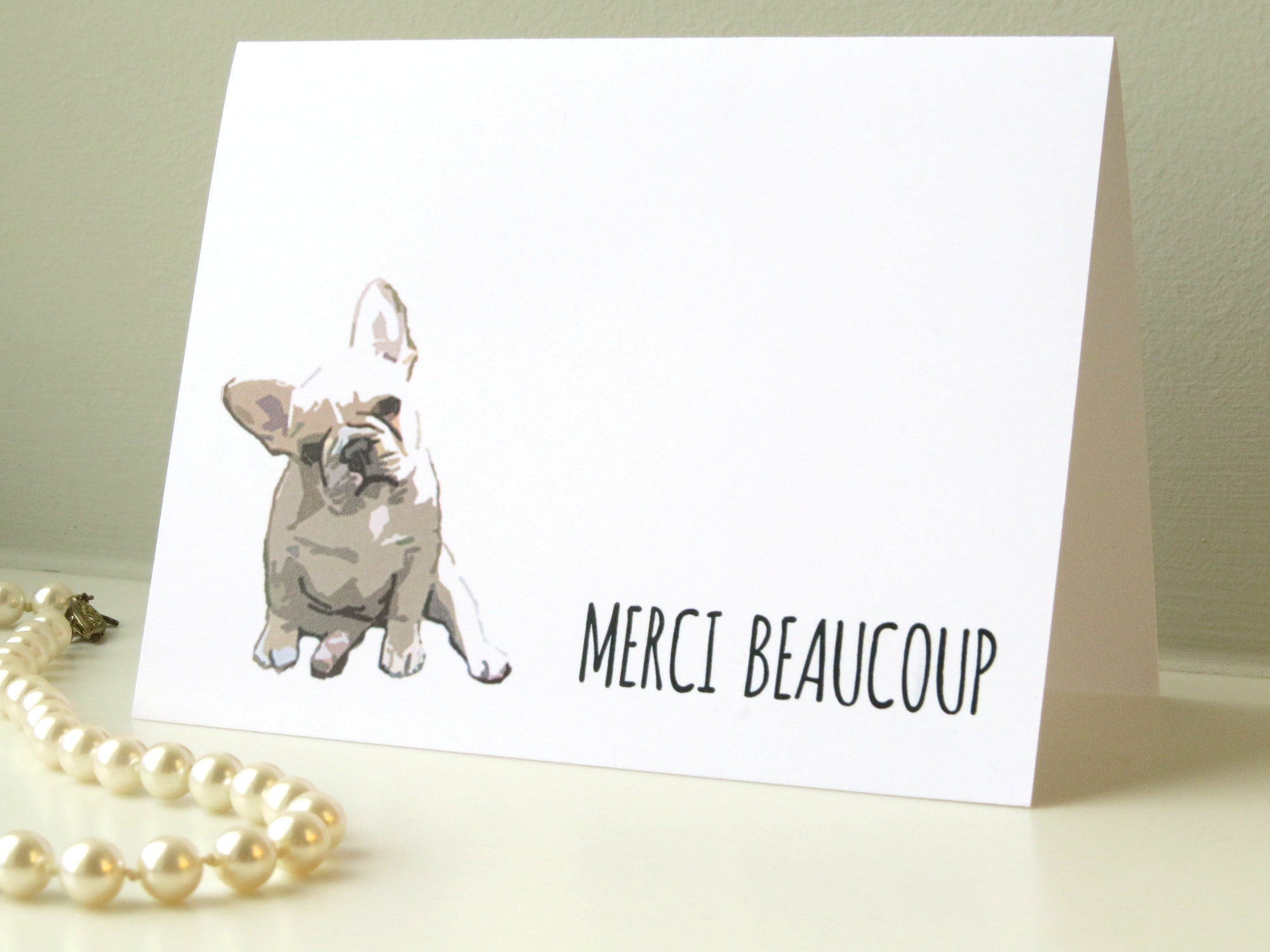 Merci Beaucoup - Thank You Card Template (Free)